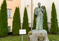 Monument to Beato Antonio Rosmini near Sanctuary of the Crucifix on Sacred Mount Calvary on the Mattarella Hill, Domodossola,