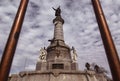 Monument to Benito Juarez in Ciudad Juarez Chihuahua Mexico, located in the center of the city on Vicente Guerrero Avenue