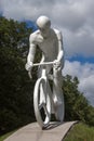 Monument to a bicyclist in KharkÃâv