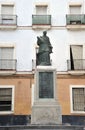 Monument to Bishop Domingo de Silas in the ancient sea pride of Cadiz.