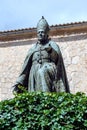 Monument to Bishop Pere-Joan Campins. An amazing catholic monastery on the island of Mallorca Santuari de Lluc.