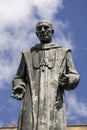 Monument to Blessed Giuseppe Dusmet in memory of archbishop who helped the poor, Catania, Sicily, Italy