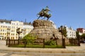 The monument to Bogdan Khmelnitsky on horseback