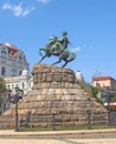 Monument to Bogdan Khmelnitsky 1888, side view. KIEV, UKRAINE