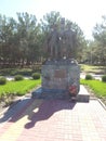 Monument to border guards who defended the Black Sea coast of the Caucasus in the Krasnodar Territory