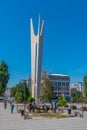 Monument to Brotherhood & Unity in Prishtina, Kosovo