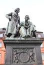 Monument to the brothers Grimm in Hanau, Germany.