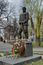 Monument to Bulgarian national hero Vasil Levski in park Gerena Royalty Free Stock Photo