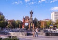 Monument to Catherine and the Arc de Triomphe in the center of Krasnodar