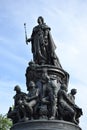 Monument to Catherine the Great on Ostrovsky Square. Royalty Free Stock Photo