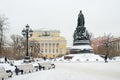 Monument to Catherine the Great in Petersburg, Rus