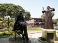 Monument to Chabuca Granda in the park of Barranco. Lima