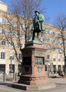 Monument to Christoph, Duke of Wurttember, at the Schlossplatz, Stuttgart, Germany Royalty Free Stock Photo