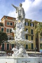 Monument to Christopher Columbus in Santa Margherita Ligure Royalty Free Stock Photo