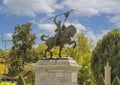 Monument to the Cid Campeador in Seville, Andalusia, Spain.