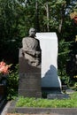 The monument to Colonel General O. I. Gorodovikov at Novodevichy cemetery Royalty Free Stock Photo