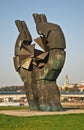 Monument to commemorating victims of the Sajmiste concentration camp in Belgrade. Serbia