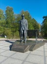 Monument to composer Sergei Rachmaninoff in Veliky Novgorod