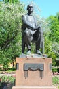The monument to the composer Sergei Vasilyevich Rakhmaninov in Moscow.