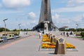 The Monument to the Conquerors of Space, Cosmonauts alley and statue of Konstantin Tsiolkovsky