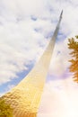 Monument to the Conquerors of Space in Moscow, Russia Royalty Free Stock Photo