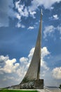 Monument to Conquerors of Space at VDNKh, Moscow Royalty Free Stock Photo