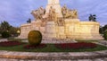 Monument to the Constitution of 1812 by Night Cadiz Andalusia Royalty Free Stock Photo