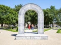 Monument to Cossack of 150th anniversary of Abinsk