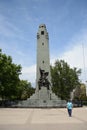 The monument to crew `Huascar` in Santiago.