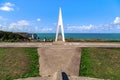 Monument to the crew of the missing White Bird biplane, Etretat, Normandy