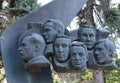 Monument to the crew of the TU-144 aircraft, who was injured in Le Bourget on June 3, 1977, at the Novodevichy Cemetery in Moscow