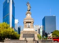 The Monument to Cuahutemoc at Paseo de la Reforma in Mexico City