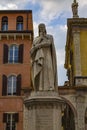 Monument to Dante Alighieri in Piazza dei Signori in Verona.