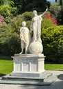 Monument to Dante and Beatrice in the gardens of the Villa Melzi in Bellagio on Lake Como.