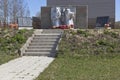 Monument to the dead and missing on the fronts of the Great Patriotic War in the village of Morozovo, Verkhovazhsky district, Volo