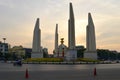 Monument to Democracy close up in the evening twilight. Bangkok