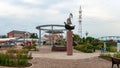 Monument to the discoverers of the Kungur region. Panorama