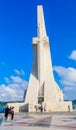 Monument to the Discoverers on the quay side of the River Tagus. Portugal, Lisbon