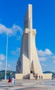 Monument to the Discoverers on the quay side of the River Tagus. Portugal, Lisbon