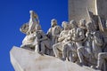 The monument to the discoveries Lisbon Portugal, Tagus river, architecture, sculpture Caravel concrete limestone