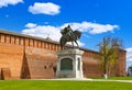 The monument to Dmitry Donskoy in Kolomna Kremlin in Moscow region - Russia Royalty Free Stock Photo