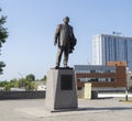 Monument to Dmitry Kozlov, installed on the territory of the Samara Space Museum. Samara.