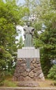 Monument to Doi Toshitada in Echizen Ohno Castle, Japan