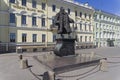 Monument to Domenico Trezzini. Saint Petersburg, Russia Royalty Free Stock Photo