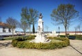 Monument to Dr. Barahona in the Garden of Diana, Evora, Alentejo, Portugal Royalty Free Stock Photo