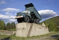 Monument to drivers in Divnogorsk. Krasnoyarsk krai. Russia