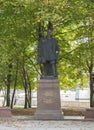 Monument to Duke Albrecht. Immanuel Kant Island. Autumn day. Kaliningrad.