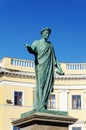 Monument to Duke de Richelieu, mayor of Odessa Royalty Free Stock Photo