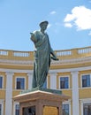 Monument to the Duke de Ristelieu in the Roman tog 1828. Odessa, Ukraine Royalty Free Stock Photo