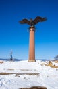 Monument to the eagle - a symbol of shamanism